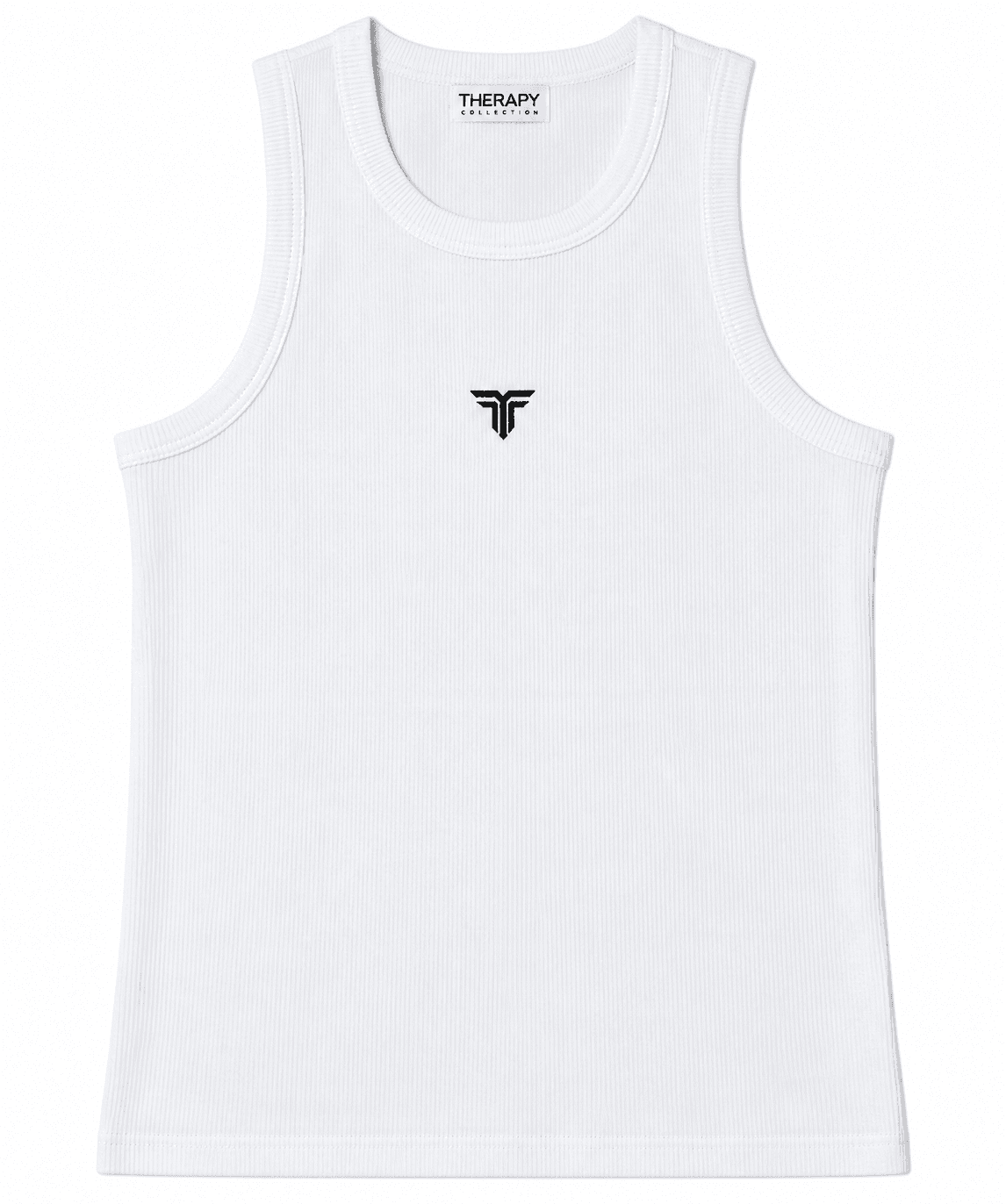 Therapy Core Tank in Black, white